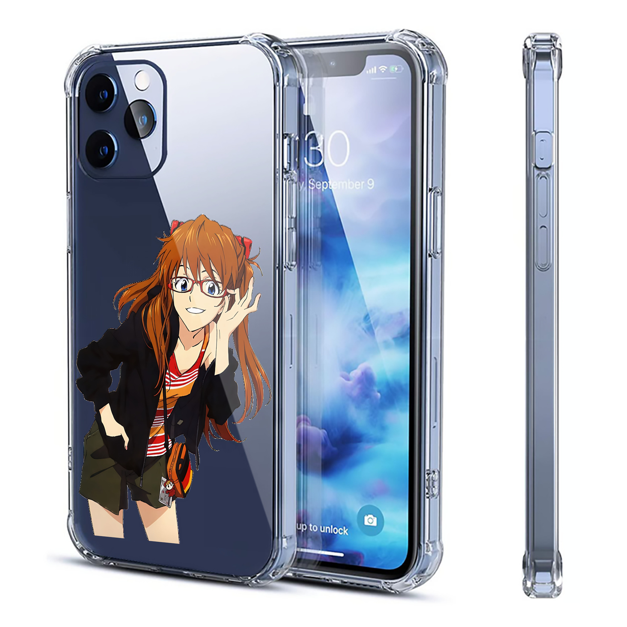 （画像用） EVA 新世紀エヴァンゲリオン 【iPhone 12シリーズ対応】透明スマホケース（クリアソフトケース）